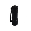 390~395nm 9 UV Flashlight LED Aluminum Mini Ultra Violet LED Flashlight 3xAAA